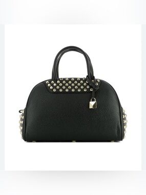 Michael Kors Austin Studded Bowling Satchel Purse